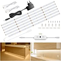 6M Tiras LED Regulables 12V- Ustellar 360 LEDs Clips 1800lm- Tira LED Luz Blanco Calido 3000K- LED Mano Sensor…